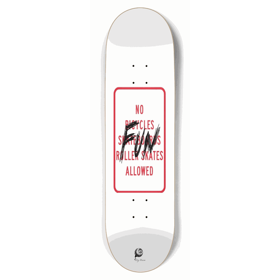 No Fun 8.75 City Vision Skateboards