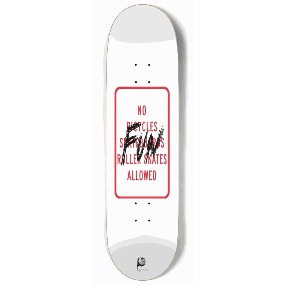No Fun 9.00 City Vision Skateboards