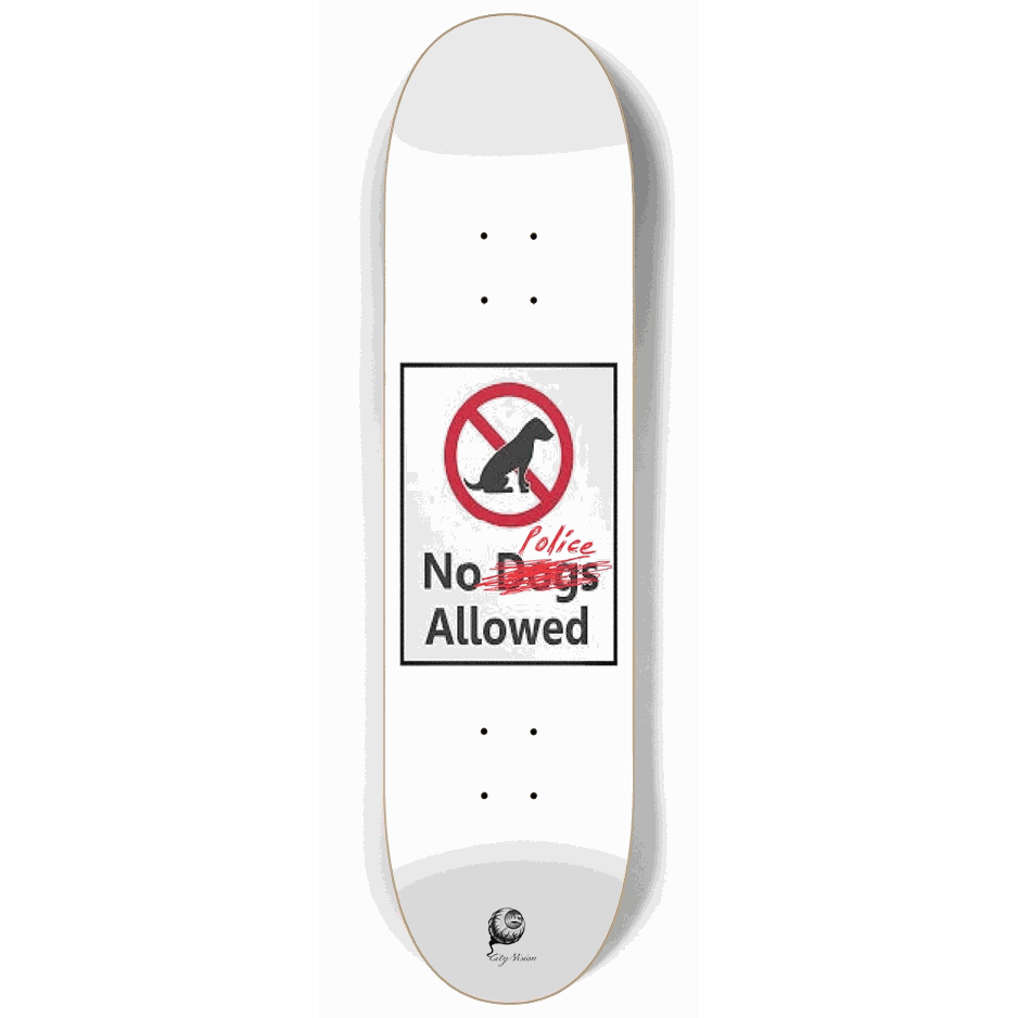 No Police 8.25 City Vision Skateboards