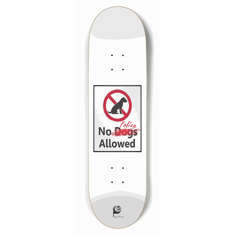 No Police 8.75 City Vision Skateboards
