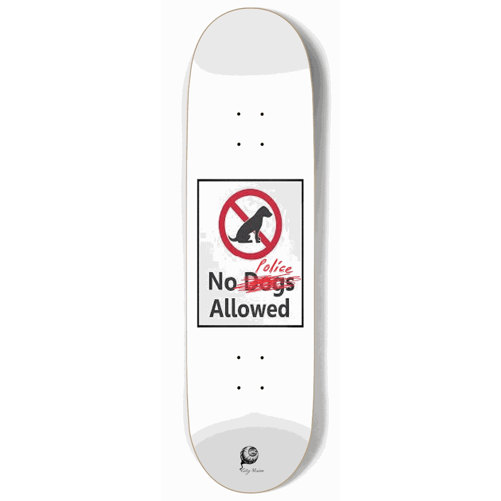 No Police 9.00 City Vision Skateboards