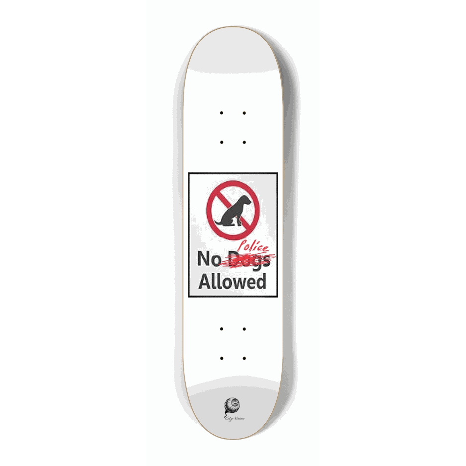 No Police Mini 7.25 City Vision Skateboards