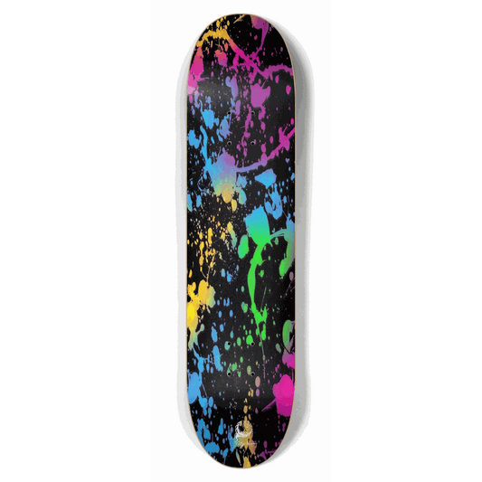 Splatter Paint Black 7.62 City Vision Skateboards