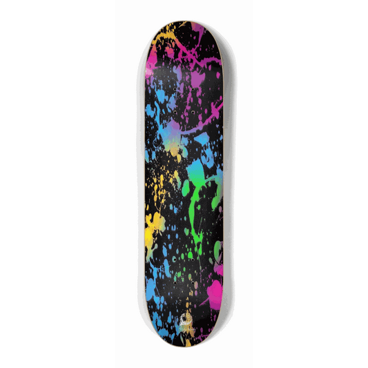 Splatter Paint Black Mini 7.25 City Vision Skateboards
