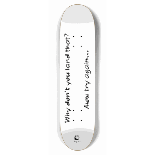 Try Again White 7.62 City Vision Skateboards
