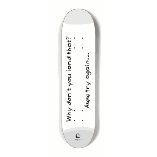 Try Again White Mini 7.25 City Vision Skateboards